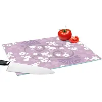 KitchenYeah Glazen Snijplank - 39x28 - Bloemen - Patronen - Sakura - Snijplanken Glas