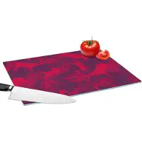 KitchenYeah Glazen Snijplank - 39x28 - Hert - Patroon - Kleuren - Snijplanken Glas