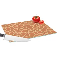 KitchenYeah Glazen Snijplank - 39x28 - Giraffe - Afrika - Design - Snijplanken Glas