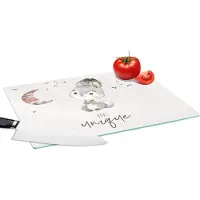 KitchenYeah Glazen Snijplank - 39x28 - Quotes - Kinderen - Be unique - Jongens - Meisjes - Waterverf - Snijplanken Glas