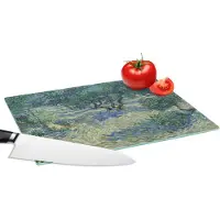 KitchenYeah Glazen Snijplank - 28x20 - De Olijfgaard - Vincent van Gogh - Snijplanken Glas