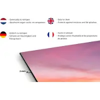 KitchenYeah Spatscherm keuken 120x80 cm - Kookplaat achterwand Zee - Kleuren - Zon - Muurbeschermer - Spatwand fornuis - Hoogwaardig aluminium