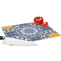 KitchenYeah Glazen Snijplank - 28x20 - Winter - Abstract - Bloemen - Design - Snijplanken Glas