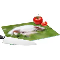 KitchenYeah Glazen Snijplank - 28x20 - Varken - Dieren - Big - Snijplanken Glas