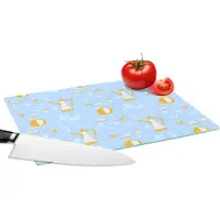 KitchenYeah Glazen Snijplank - 28x20 - Patronen - High tea - Thee - Snijplanken Glas