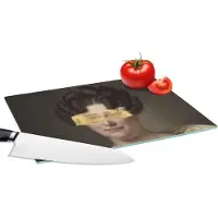 KitchenYeah Glazen Snijplank - 28x20 - Johanna Henriëtte Engelen - Dubois Drahonet - Goud - Snijplanken Glas