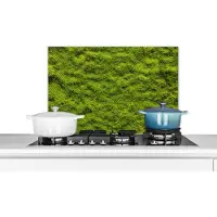 KitchenYeah Spatscherm keuken 60x40 cm - Kookplaat achterwand Mos - Natuur - Groen - Muurbeschermer - Spatwand fornuis - Hoogwaardig aluminium