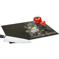 KitchenYeah Glazen Snijplank - 39x28 - Bloemen - Eelke Jelles Eelkema - Oude meesters - Snijplanken Glas
