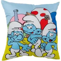 United labels Smurf kussen - 3 smurfen maken lol - De smurfen - 100% polyester.