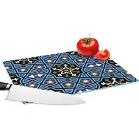KitchenYeah Glazen Snijplank - 28x20 - Mozaïek - Azië - Patronen - Snijplanken Glas