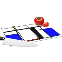 KitchenYeah Glazen Snijplank - 28x20 - Patronen - Kunst - Abstract - Snijplanken Glas