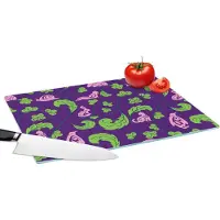 KitchenYeah Glazen Snijplank - 39x28 - Bladeren - Dieren - Patronen - Snijplanken Glas