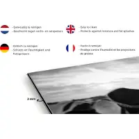 KitchenYeah - Spatscherm keuken - Dieren - Koe - Boerderij - Keuken - Zwart - Wit - Spatbord - Achterwand keuken - 120x80 cm
