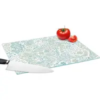 KitchenYeah Glazen Snijplank - 39x28 - Vlinders - Patronen - Abstract - Snijplanken Glas