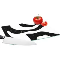 KitchenYeah Glazen Snijplank - 28x20 - Abstract - Minimalisme - Design - Snijplanken Glas