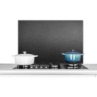 KitchenYeah Spatscherm keuken 80x55 cm - Kookplaat achterwand Leer - Lederlook - Industrieel - Muurbeschermer - Spatwand fornuis - Hoogwaardig aluminium