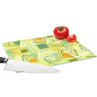 KitchenYeah Glazen Snijplank - 28x20 - Jaren 70 - Patronen - Abstract - Snijplanken Glas