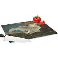 KitchenYeah Glazen Snijplank - 39x28 - Zwaan - Oude meesters - Jan Asselijn - Snijplanken Glas