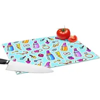 KitchenYeah Glazen Snijplank - 39x28 - Design - Sticker - Make Up - Ringen - Snijplanken Glas