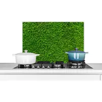 KitchenYeah Spatscherm keuken 60x40 cm - Kookplaat achterwand Mos - Groen - Natuur - Bos - Muurbeschermer - Spatwand fornuis - Hoogwaardig aluminium