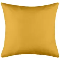 Stof Textile sierkussen Hawaii - okergeel - 40 x 40 cm - bank kussens - binnen/buiten - polyester
