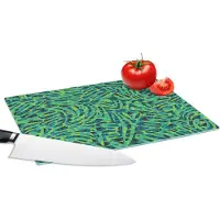 KitchenYeah Glazen Snijplank - 28x20 - Jungle - Dieren - Patroon - Snijplanken Glas