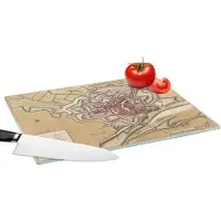 KitchenYeah Glazen Snijplank - 39x28 - Kaart - Zutphen - Geschiedenis - Snijplanken Glas