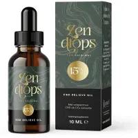 Eureleaf Zendrops CBD olie 15% - 10ml natuurlijke hennepolie, vol spectrum CBD, Europees natuurproduct, Vegan olie, Cannabidiol