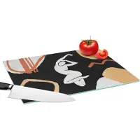 KitchenYeah Glazen Snijplank - 39x28 - Kunst - Abstract - Mens - Snijplanken Glas