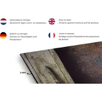 KitchenYeah Spatscherm keuken 120x80 cm - Kookplaat achterwand Boek - Stilleven - Walnoot - Lantaarn - Vintage - Muurbeschermer - Spatwand fornuis - Hoogwaardig aluminium