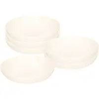 PlasticForte Soepkommen - 6x - D22 x H5.5 cm - wit - kunststof - onbreekbaar - servies