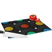 KitchenYeah Glazen Snijplank - 39x28 - Platen - Muziek - Patronen - Snijplanken Glas