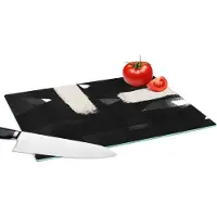 KitchenYeah Glazen Snijplank - 39x28 - Abstract - Pastel - Minimalisme - Snijplanken Glas