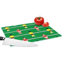 KitchenYeah Glazen Snijplank - 28x20 - Patronen - Voetbal - Sport - Snijplanken Glas