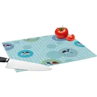 KitchenYeah Glazen Snijplank - 39x28 - Olifant - Stippen - Design - Snijplanken Glas