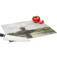 KitchenYeah Glazen Snijplank - 39x28 - Molen - Willem Roelofs - Oude meesters - Kunst - Snijplanken Glas