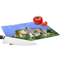 KitchenYeah Glazen Snijplank - 28x20 - Paleis van Pena in Sintra in Portugal - Snijplanken Glas