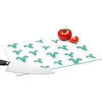 KitchenYeah Glazen Snijplank - 39x28 - Ram - Zodiac - Design - Snijplanken Glas