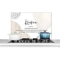 KitchenYeah Spatscherm keuken 90x60 cm - Kookplaat achterwand Keuken - Vader - Spreuken - Keuken definitie - Quotes - Woordenboek - Muurbeschermer - Spatwand fornuis - Hoogwaardig aluminium