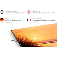 KitchenYeah Spatscherm keuken 120x80 cm - Kookplaat achterwand Strand - Zon - Kleuren - Muurbeschermer - Spatwand fornuis - Hoogwaardig aluminium