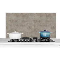 KitchenYeah Spatscherm keuken 120x60 cm - Kookplaat achterwand Retro - Beton print - Patroon - Muurbeschermer - Spatwand fornuis - Hoogwaardig aluminium