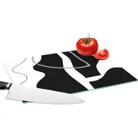 KitchenYeah Glazen Snijplank - 28x20 - Abstract - Minimalisme - Design - Snijplanken Glas