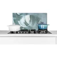 KitchenYeah Spatscherm keuken 60x30 cm - Kookplaat achterwand Acrylverf - Abstract - Design - Muurbeschermer - Spatwand fornuis - Hoogwaardig aluminium