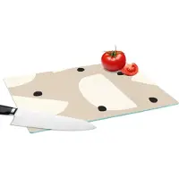 KitchenYeah Glazen Snijplank - 39x28 - Pastel - Abstract - Design - Snijplanken Glas