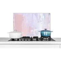 KitchenYeah Spatscherm keuken 70x50 cm - Kookplaat achterwand Verf - Pastel - Design - Muurbeschermer - Spatwand fornuis - Hoogwaardig aluminium