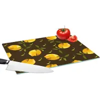 KitchenYeah Glazen Snijplank - 39x28 - Citroen - Fruit - Patronen - Origami - Snijplanken Glas