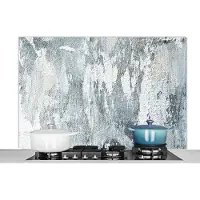 KitchenYeah Spatscherm keuken 120x80 cm - Kookplaat achterwand Verf - Industrieel - Design - Muurbeschermer - Spatwand fornuis - Hoogwaardig aluminium