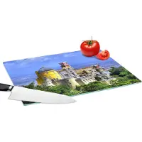 KitchenYeah Glazen Snijplank - 39x28 - Paleis van Pena in Sintra in Portugal - Snijplanken Glas