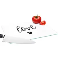 KitchenYeah Glazen Snijplank - 28x20 - Quotes - Love - Spreuken - Snijplanken Glas