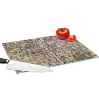 KitchenYeah Glazen Snijplank - 39x28 - Mondriaan - Kunst - Oude meesters - Tableau I - Snijplanken Glas